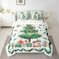 thumbnail image 2 of jejeloiu Chic Xmas Tree Twin Bedding Sets 7-Piece,Merry Christmas Gifts Bedding Comforter Set,Happy New Year Sheet Sets For Teens,Luxury Bedroom Decor Reversible, 2 of 8