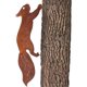 thumbnail image 1 of Ardilla para Árbol - Decoración de Jardín de Metal - 30 cm - Pátina de Óxido Natural, 1 of 4