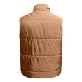 thumbnail image 3 of Hvyesh Womens Oversized Puffer Vest Stand Collar Full Zip Sleeveless Bubble Puffer Vest Quilted Padded Warm Coat Outwear, 3 of 4