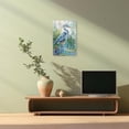 thumbnail image 4 of ZHONGYUTONG Blue Heron Canvas Wall Art Sea Bird Pictures Wall Decor Egret Beach Animal Painting for Bathroom Living Room Decor Framed (12.00" x 18.00"), 4 of 5