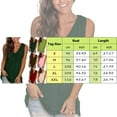 thumbnail image 3 of Fshinging Gradient Women's Tank Tops Summer Loose Casual V Neck Slim 2025 Sleeveless T Shirts Holiday Beach Camisoles, 3 of 4