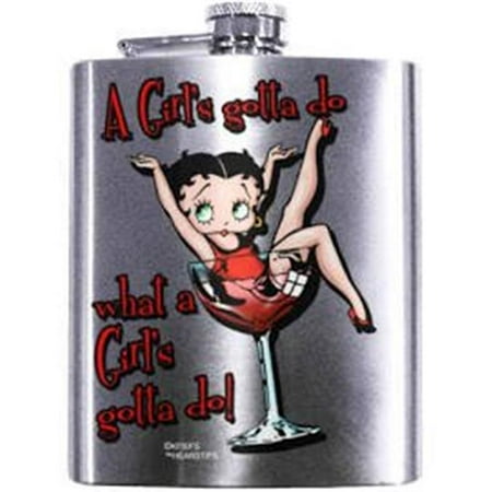 

Spoontiques 15686 7 oz Betty Boop A Girls Gotta Hip Flask