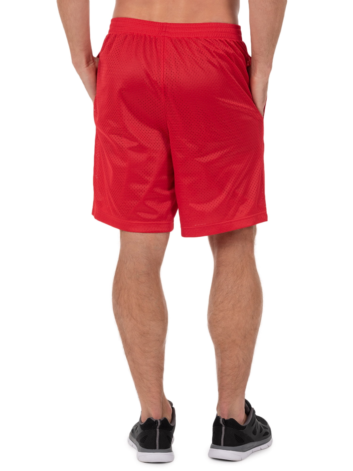 Athletic Works Men's 8 Active Ricehole Mesh Shorts, 2-Pack, up to 3XL 