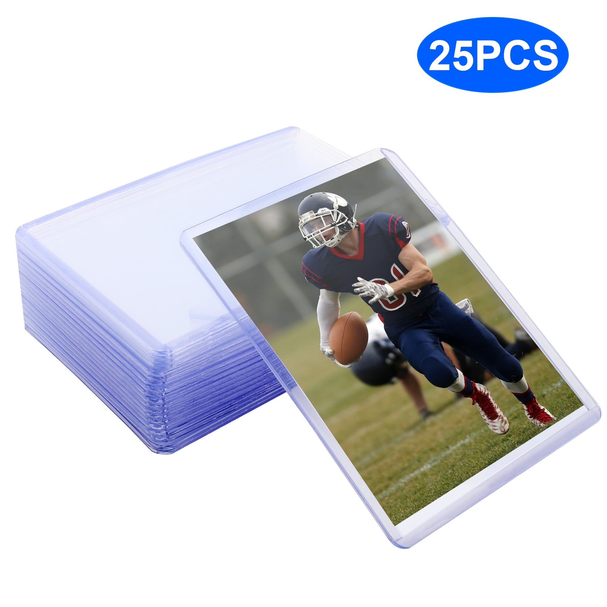 EEEkit 25pcs 3"x4" Hard Plastic Card Sleeves for Cards, Baseball Card