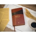thumbnail image 3 of Biblia Reina Valera 1960 tamaño manual letra grande 12 puntos- Imitación Piel marrón/marrón con índice. Colección bitono, 3 of 15