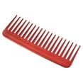 thumbnail image 4 of Unique Bargains Wide Tooth Hair Comb Hair Detangling Comb Wet and Dry Plastic Red, 4 of 6