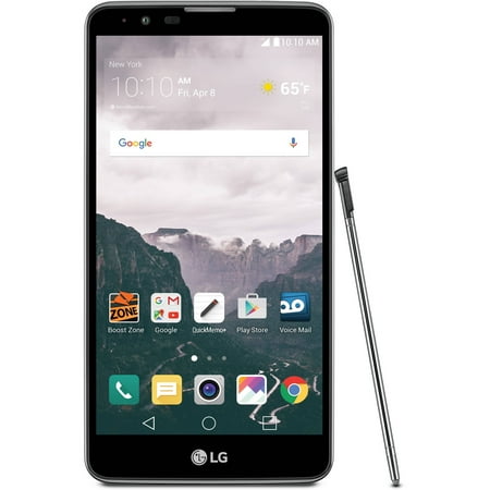 Boost Mobile LG Stylo 2 16GB Prepaid Smartphone, Gray
