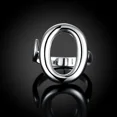 thumbnail image 2 of Anillo de Plata de Ley 925 Forma Redonda O Ajustable Ideal para Bodas y Banquetes de Mujer, 2 of 5