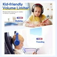 thumbnail image 2 of Kids Headphone Wired Inline Over-Ear/On-Ear Foldable Headset with AUX 3.5mm Cord w/Mic Volume Limited 85/110dB for Child School Cellphone Pad Notebook Bluk Mixed Color, 2 of 6