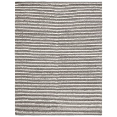 SAFAVIEH Natura Fredrick Striped Area Rug, Ivory/Dark Brown, 9' x 12'