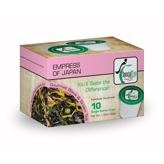 Special Tea Empress of Japan Black and Green Tea Single Serve Cups