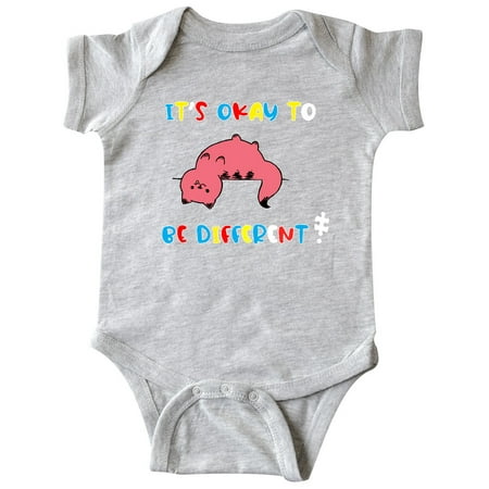 

Inktastic Autism Awareness It s okay to be Different! Silly Cat Gift Baby Boy or Baby Girl Bodysuit