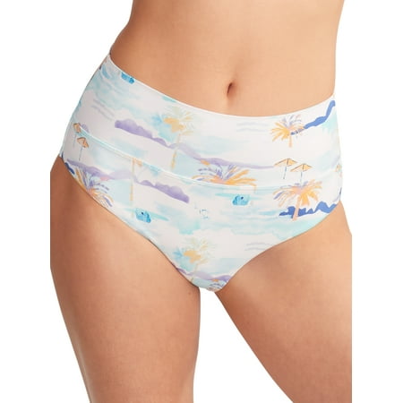 High-Waist Fold-Over Bikini Bottom Swimsuit