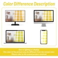 thumbnail image 5 of DriftAway Semi Sheer Buffalo Plaid Check Curtains Rod Pocket Checkered Curtains Farmhouse Window Yellow and White Curtains for Living Room, Bedroom, 6 Panels Curtain, 52" x 63", 5 of 9