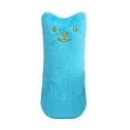 thumbnail image 2 of Gato azul menta juguetes de peluche suave resistente a mordidas PP algodón gatito juguete suministros para mascotas, 2 of 5