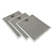 Range Hood Grease Filter - Three Pack Compatible With Electrolux Part Number 5304482252 - 10-1/4 X 12-9/16 Inches