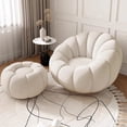 thumbnail image 2 of White Comfortable Relaxing Sofa Living Room Modern Nordic Lazy Sofa Minimalist Soft Divani Da Soggiorno Garden Furniture Sets My Lux Decor Round, 2 of 18