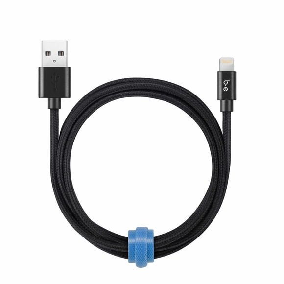 Blu Element Câble Tressé de Charge/Sync Lightning vers USB-A 4ft Noir