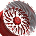 thumbnail image 3 of 1 X TIS 561MRL 24X14 6X135 106.2 Hub -76 Offset Red Wheel Rim, 3 of 3