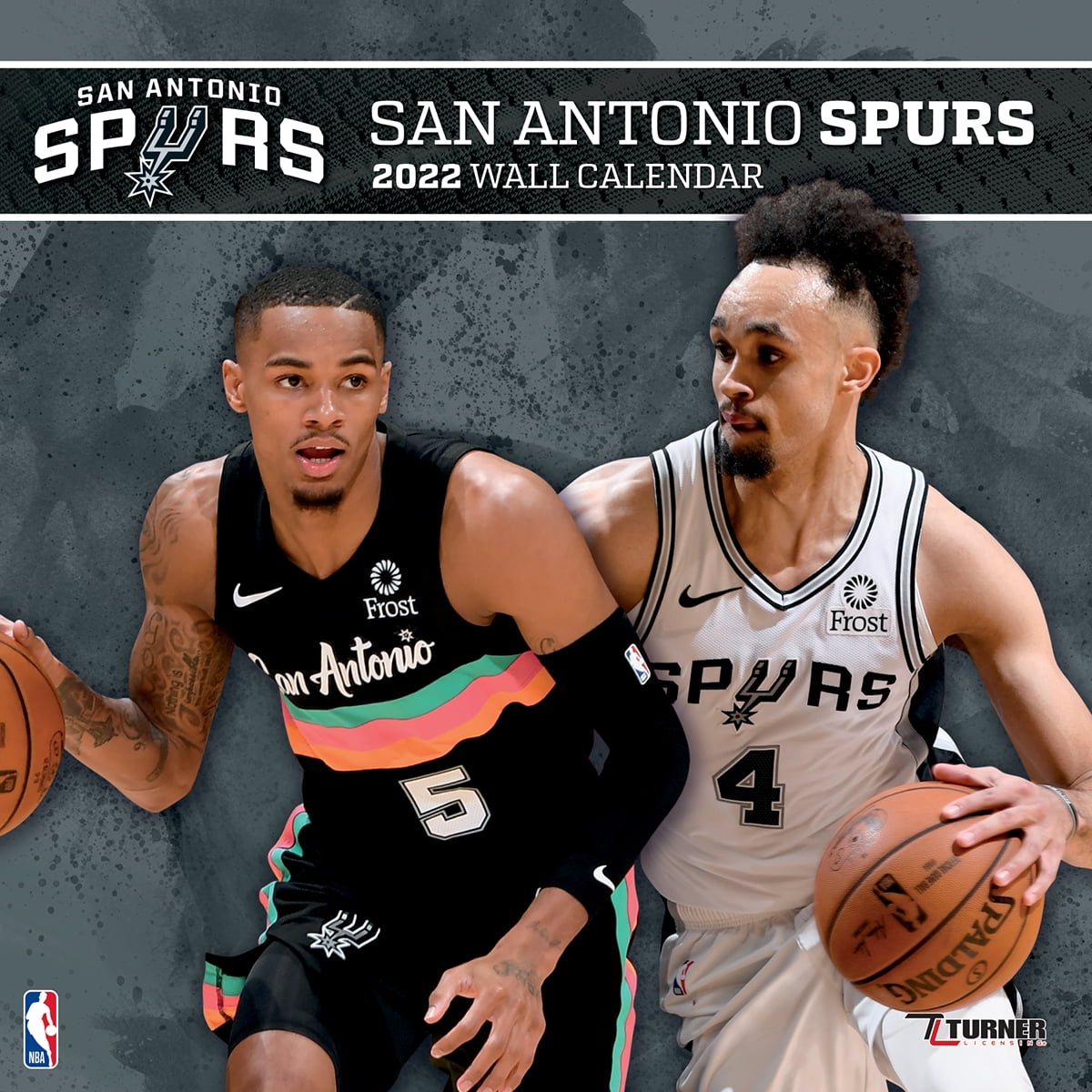 San Antonio Spurs 2022 12X12 Team Wall Calendar Turner Sports, by