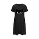 thumbnail image 4 of Camisón corto de talla grande para mujer, camisón de manga corta con estampado de pecho a la moda, camisón para mujer, 4 of 5