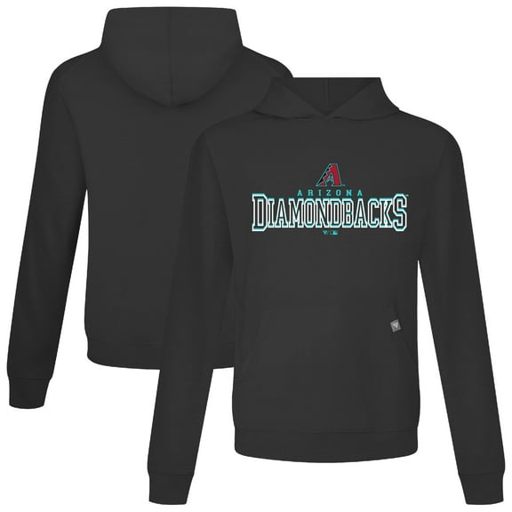 Men's Levelwear Black Arizona Diamondbacks Relay Journey Pullover Hoodie