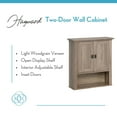 thumbnail image 5 of RiverRidge Hayward 2-Door Bathroom Medicine Cabinet Wall Shelf Storage - Light Woodgrain, 5 of 9