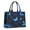 Black Blue Butterfly, variant on Large Capacity Tote Bag,Beige Butterfly Pattern Handbag Fashion Luxury Tote Bag,15.7"x13"x 5.1" Inches,Laptop Compatible