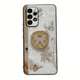 thumbnail image 3 of For Samsung Galaxy A23/A53/A13/A14/A54/A32 Phone Case Ladies Girl, Luxury Cute Sparkling Artificial Diamond Butterfly Flower Design With Ring Stand, Electroplated Glitter Girl Hard Case For Samsung Ga, 3 of 5