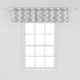thumbnail image 2 of Ambesonne Damask Window Valance, Victorian Oriental Retro, 54" X 12", Dimgray, 2 of 3