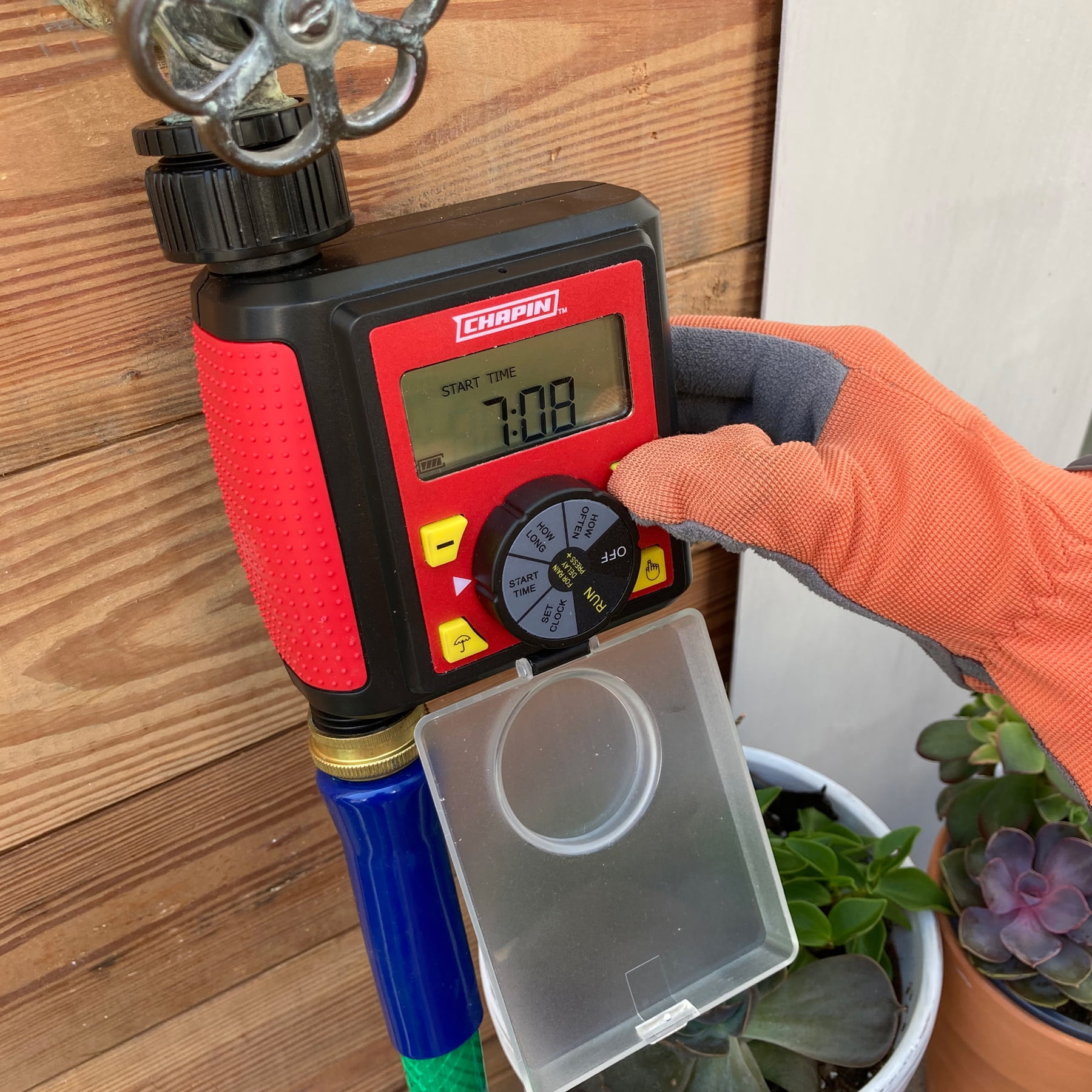 Chapin 41002: Single Zone Water Timer with Digital Display, Fits Outdoor Faucets, 3/4" GHT Thread