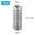 thumbnail image 2 of Unique Bargains Adaptateurs de Filetage Manchon Réducteur Écrou 20 Pcs M4x0.7 Mâle à M2x0.4 Femelle Réparation Insert Écrou 10mm, 2 of 7