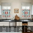thumbnail image 4 of Kitchen Window Curtains over Sink Graffiti Bosch 24 Inch 3 Pieces Set Small Window Cafe Curtains for Home Decor Rod Pocket Tier Drapes, 4 of 6