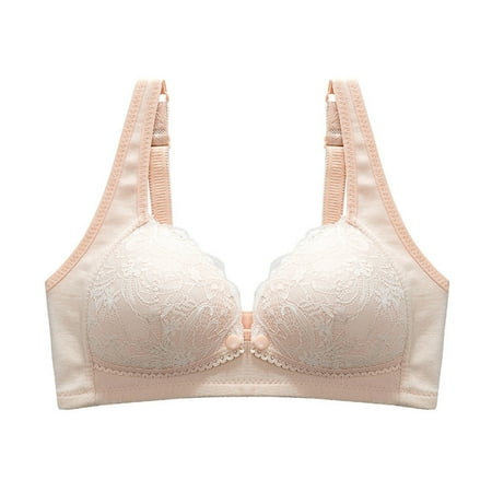 

Bigersell Comfortable Bra Women No Underwire Lactation Vest Bra Back Adjustment Yoga Running Bra Big & Tall Size Females Bra and Panty Sets Style 13171 Khaki 38B