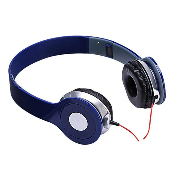 Wired Headphone 3.5mm Foldable Stereo Headset without Microphone for