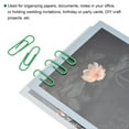 thumbnail image 5 of Uxcell Paper Clips 1.1 Inch Vinyl Coated with Box for Office Home Green Count 600, 5 of 6
