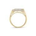 thumbnail image 3 of FB Jewels 10kt Yellow Gold Mens Round Diamond Geometric Cluster Ring 1/4 Cttw Size 9, 3 of 4