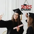 thumbnail image 2 of LanSuare 2025 Graduation Wooden Wall Hanging Decoration with Congrats Graduation Sign for College High School Graduation Party Supplies, 2 of 6