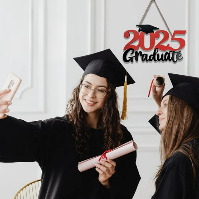 2025 Graduation Party Graduation Season Wooden Sign Wooden Wall Decor End Of Semester Wall Hanging Decoration