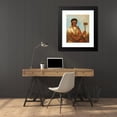 thumbnail image 4 of George Catlin 20x24 Black Modern Framed Museum Art Print Titled - Men-Se-Ah, Left Hand, in Warrior (1830), 4 of 5