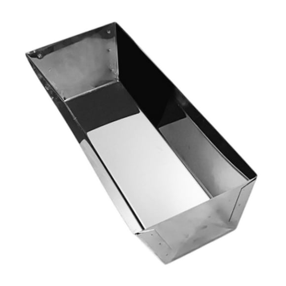 Sartén de acero para barro Sartén de arcilla Herramienta manual resistente Fácil de usar Práctica Lisa Lados cónicos Hecho a mano a prueba de óxido 36 x 12 x 75 cm