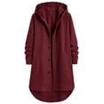 thumbnail image 7 of FchengtaiS Men's Long Trench Coat Long Sleeve Single Breasted Hooded Overcoat Fall Winter Warm Jakcets, 7 of 7