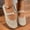 Khaki, variant on Women's Plus Size Mesh Round Toe Closed Toe Flats, Solid Slip On Soft Sole Daily Casual Shoes Black 36