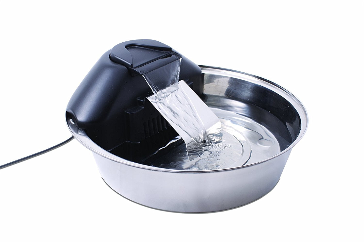 drinkwell stainless steel pet fountain
