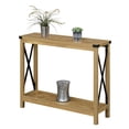 thumbnail image 2 of Convenience Concepts Durango Console Table with Shelf, English Oak/Black, 2 of 7