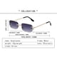 thumbnail image 5 of Vintage Rimless Rectangle Sunglasses Tinted Lens Gold Metal Frameless Eyewear Sunglasses for Women Men, 5 of 5