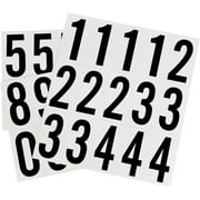 Hillman Group 842284 2 in. Black & White Glossy Vinyl Square Cut Self Adhesive Numbers