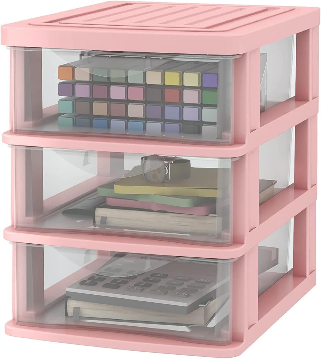 Small Drawer OrganizerDesktop Organizer,Plastic Storage Drawers,Desk