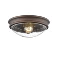 thumbnail image 5 of Millennium Lighting 10" 1 Light Metal Flushmount Light in Clear/Heirloom Bronze, 5 of 6