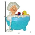 thumbnail image 6 of Personalized Kid in Blue Glitter Tub with Duckie Ornament 2024 1 Count - Ornaments by Elves, 6 of 10